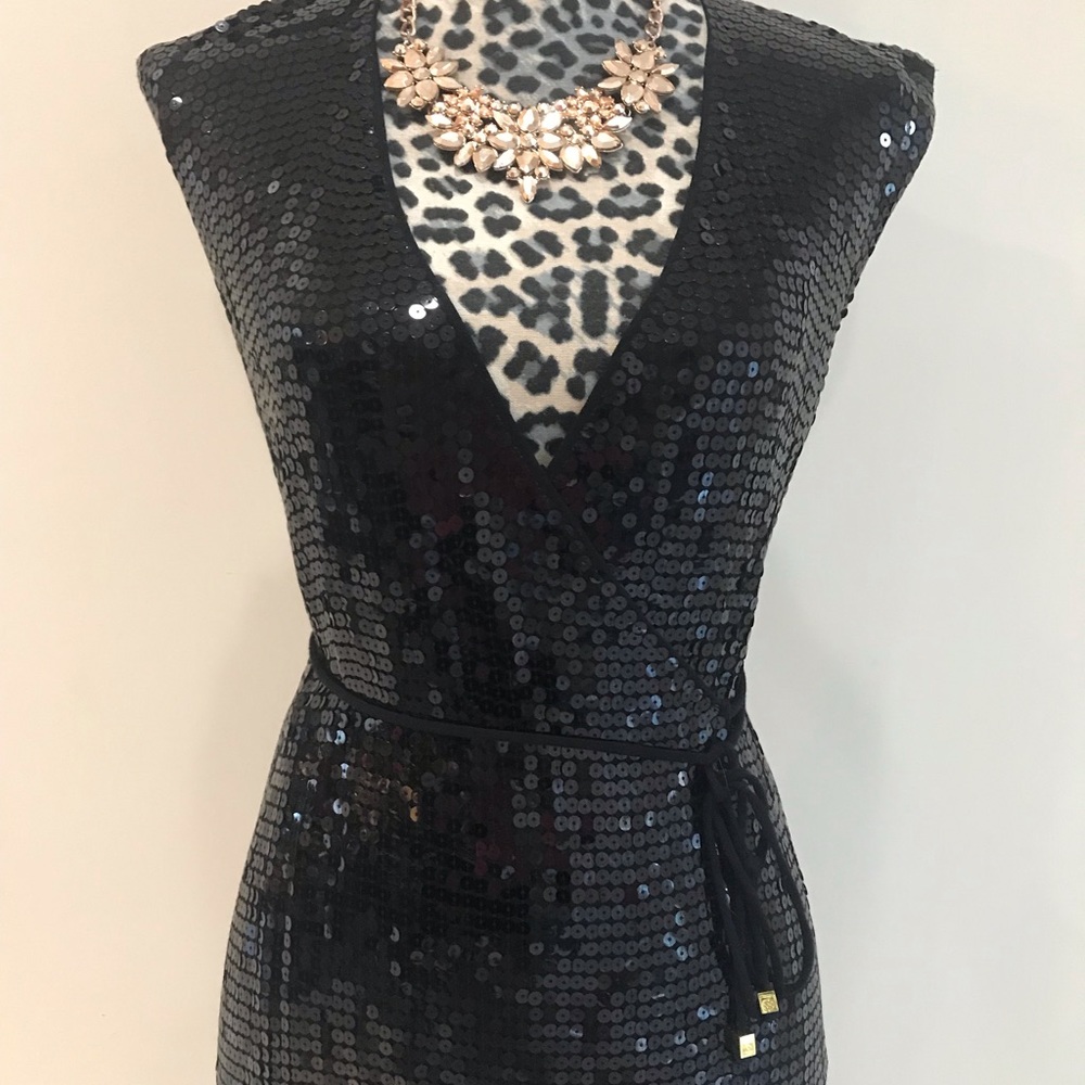Michael Kors Sequin Wrap Dress. NWOT.